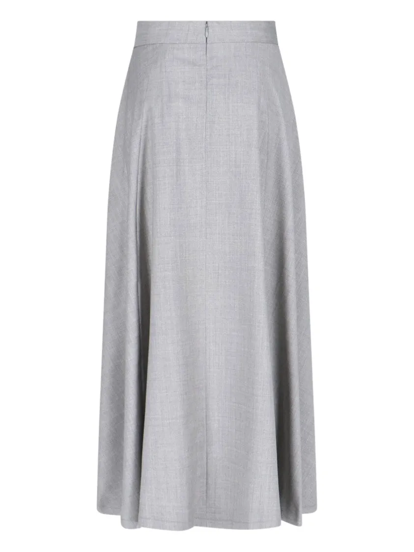 O-Dixy" Maxi Skirt  Grey
