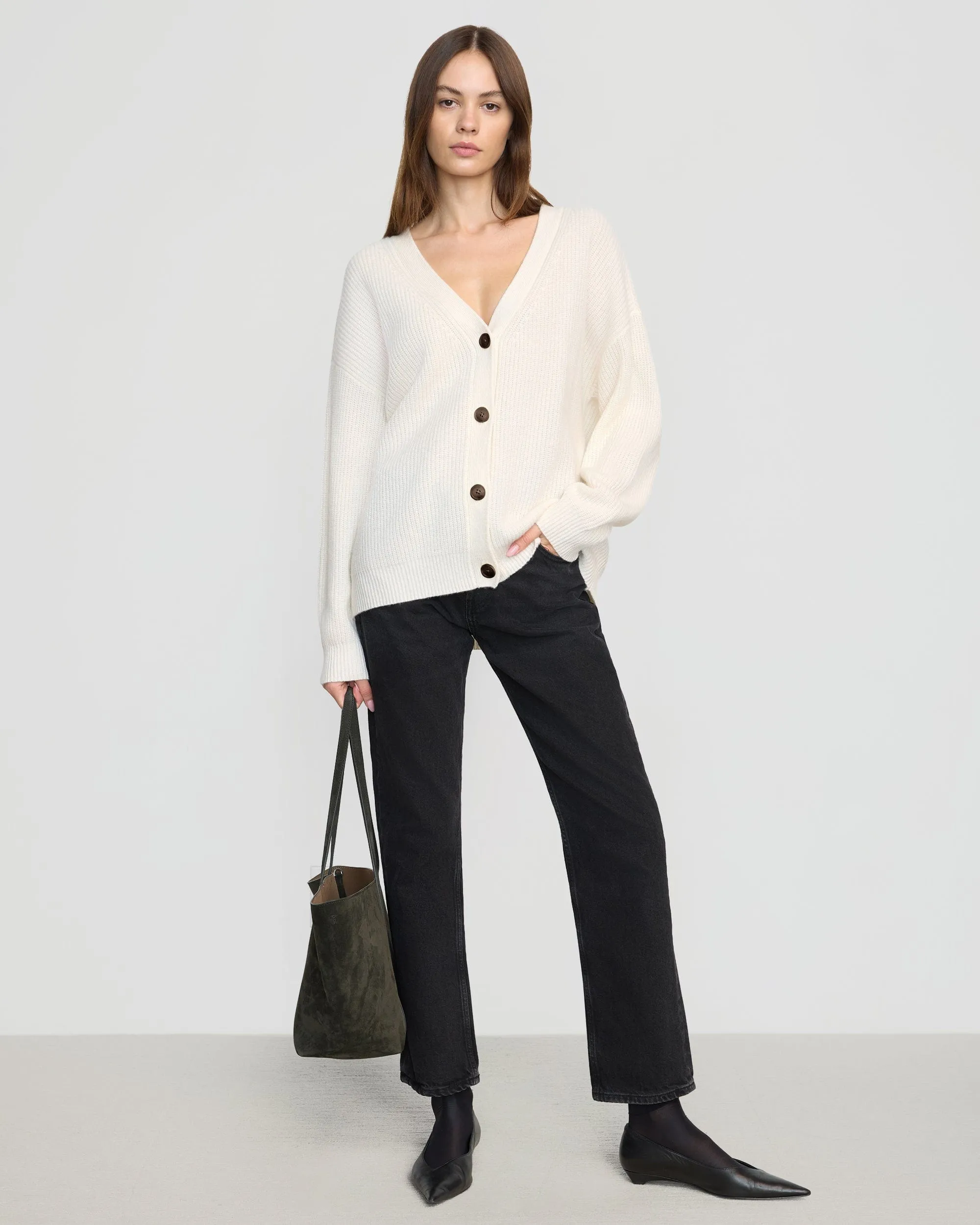 Ola Oversized Cashmere Cardigan