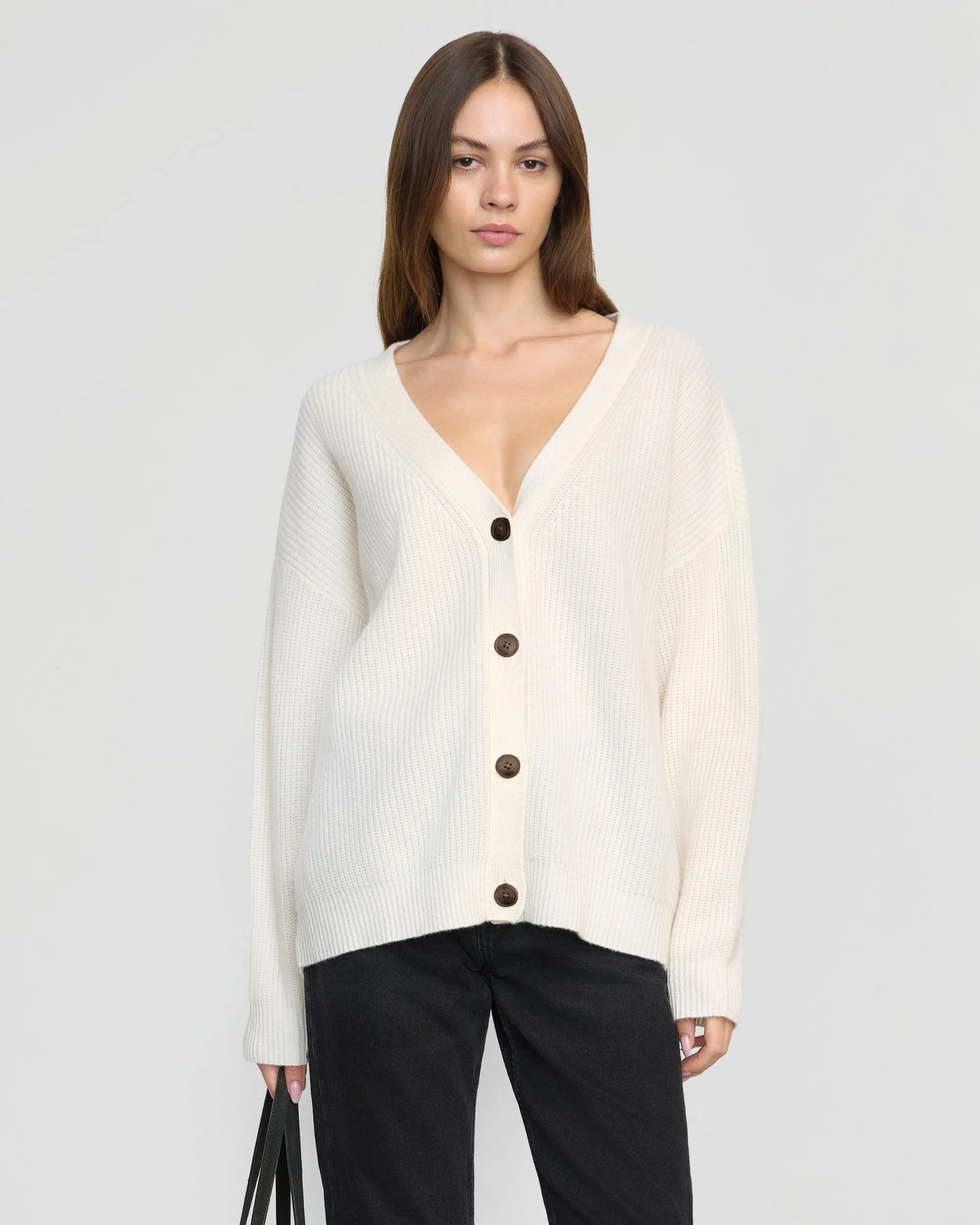 Ola Oversized Cashmere Cardigan