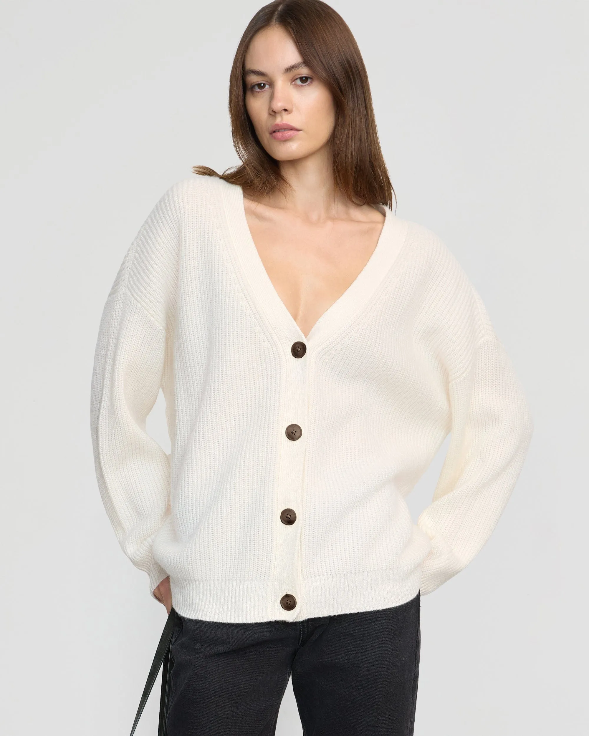 Ola Oversized Cashmere Cardigan