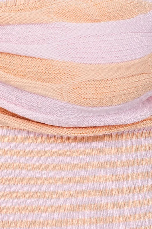 Peaches & Cream Halter Knit Crop Top