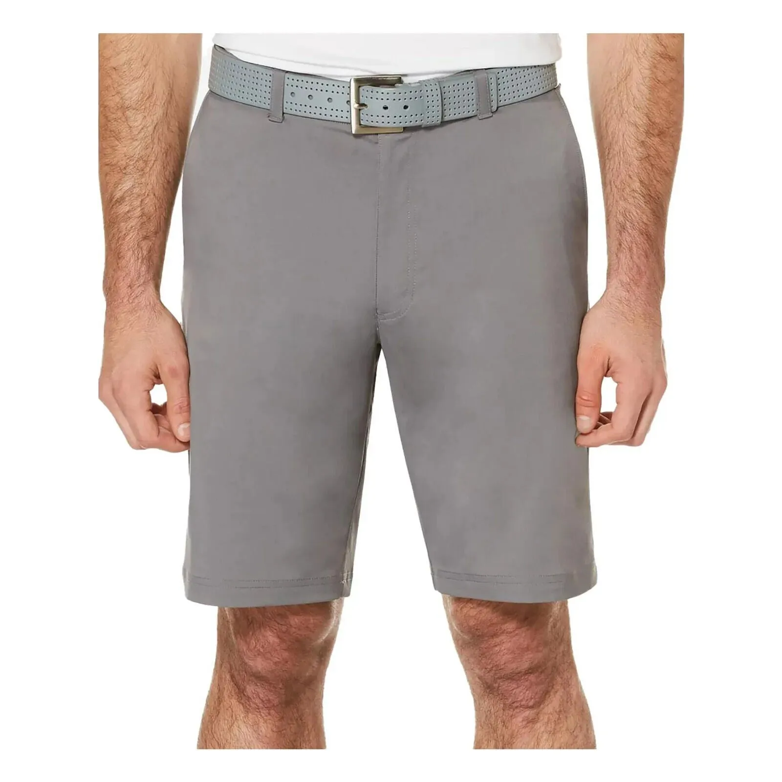 PGA Tour PVBS7087MM Golf Shorts Men's Quiet Shade Polyester Flat Front MCAA13
