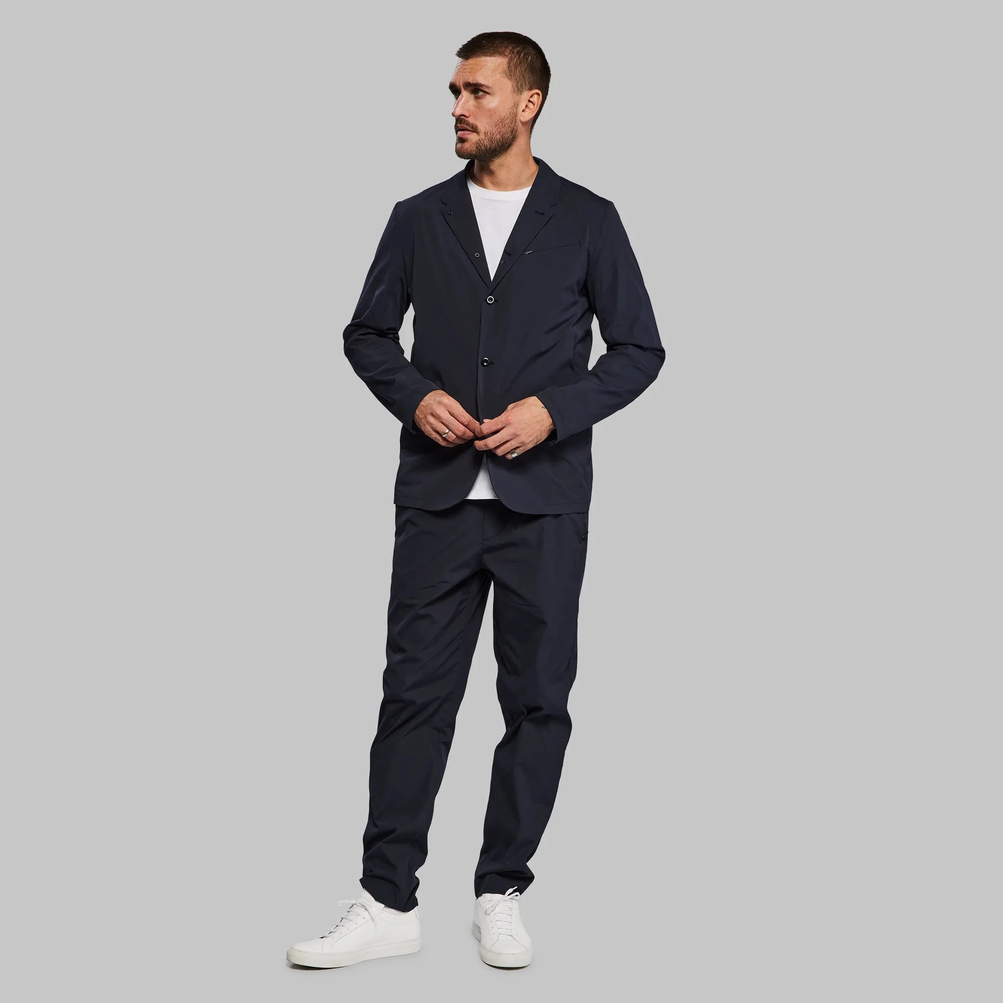 Planet Earth Suit Pants. Navy edition