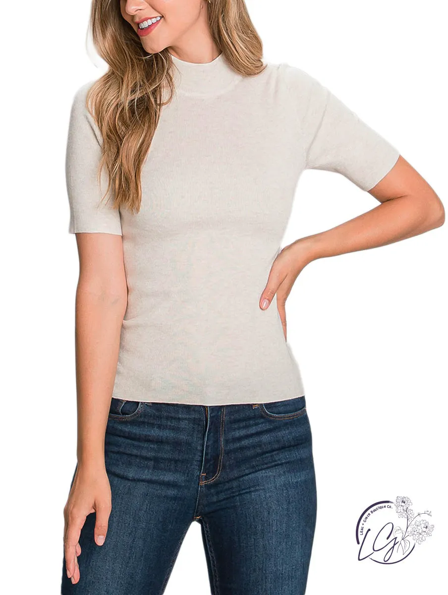 Plenty of Love Mock Neck Top
