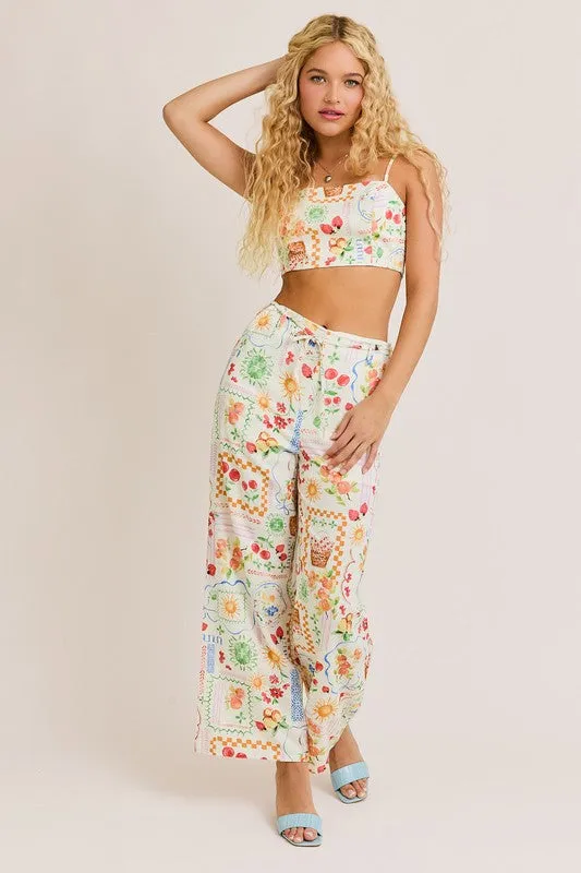 Portofino Summer Market Crop Top