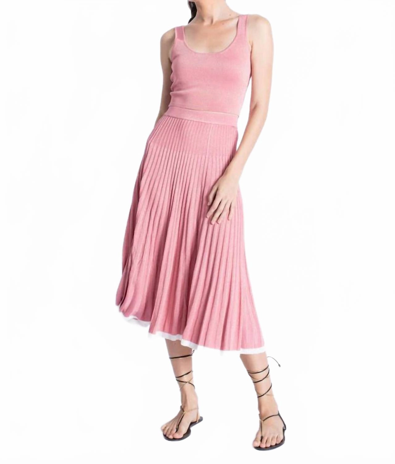 Primerose Knit Skirt Set In Blossom