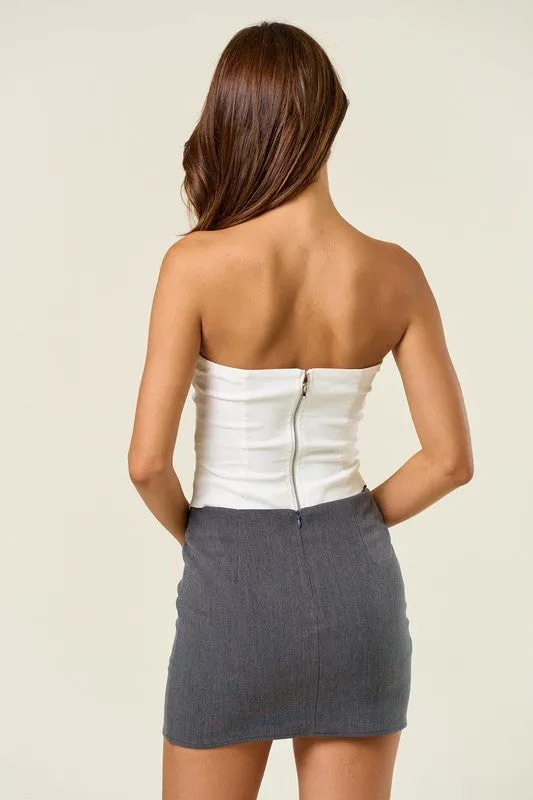 Put A Bow On It Strapless Tube Top