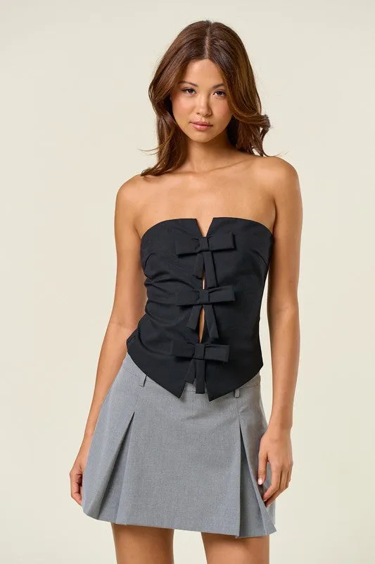 Put A Bow On It Strapless Tube Top