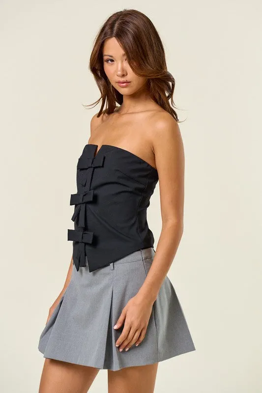 Put A Bow On It Strapless Tube Top