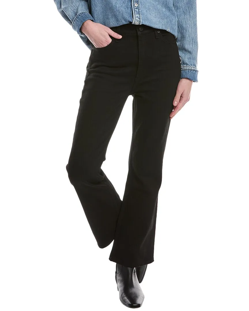 rag & bone Casey High-Rise Ankle Black Flare Jean