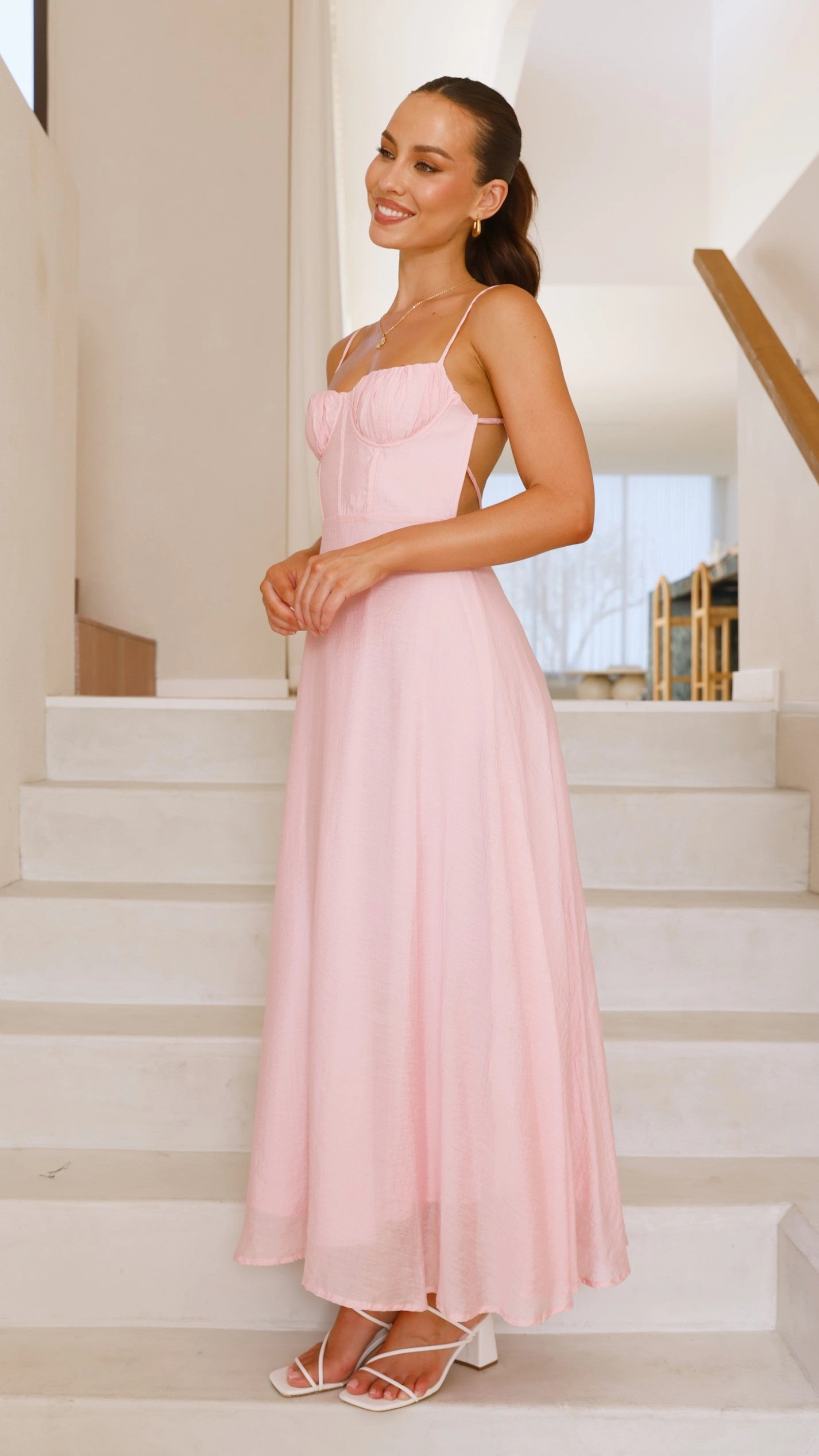 Rahima Maxi Dress - Pink