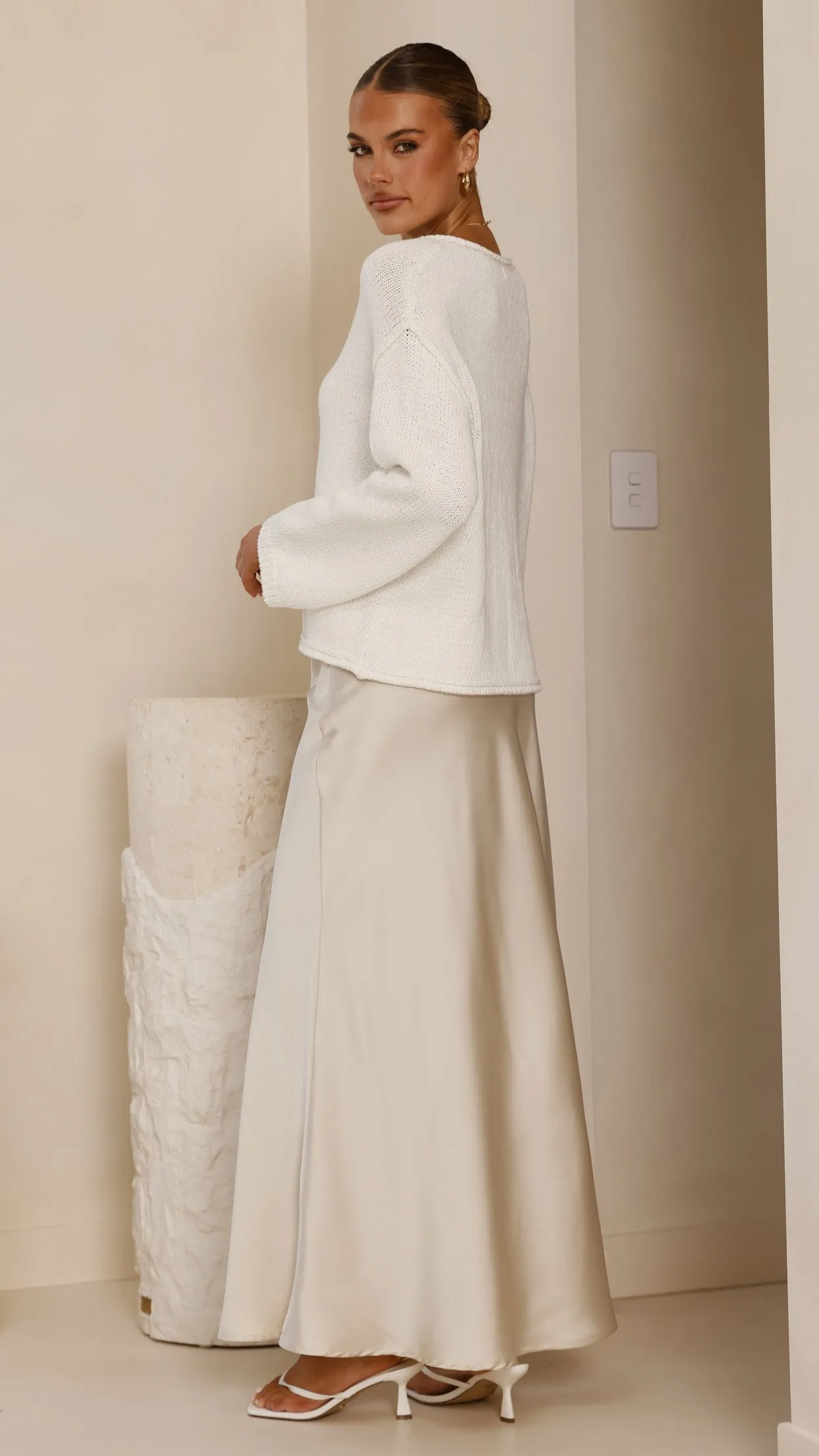 Raya Cardigan - White