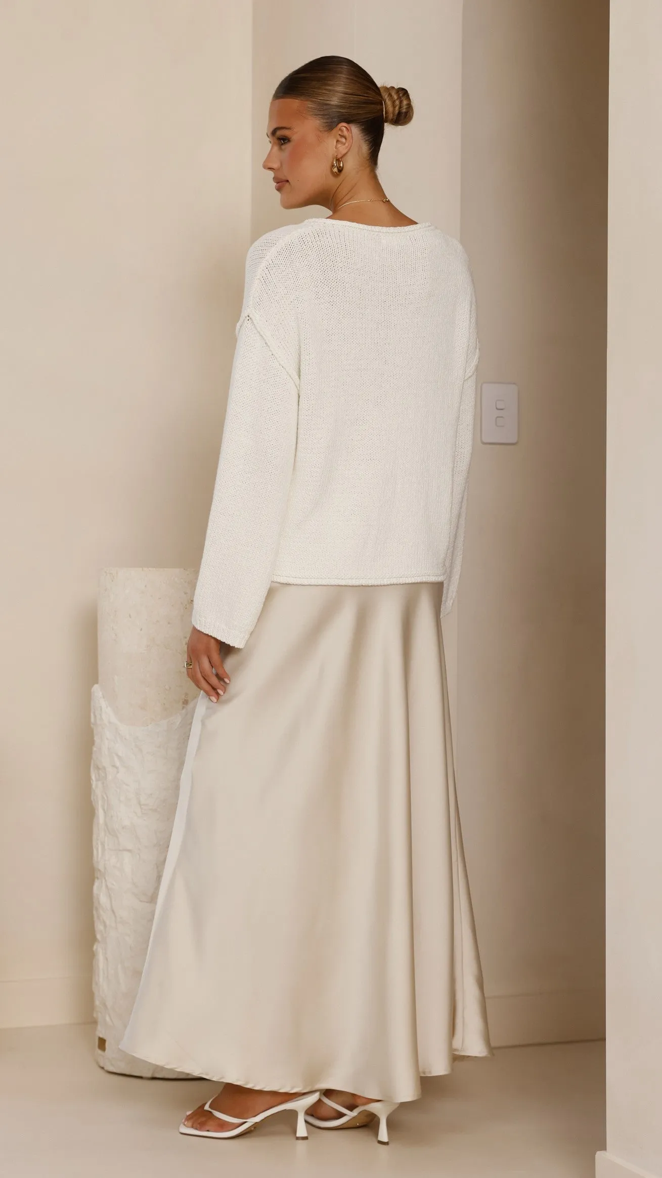 Raya Cardigan - White