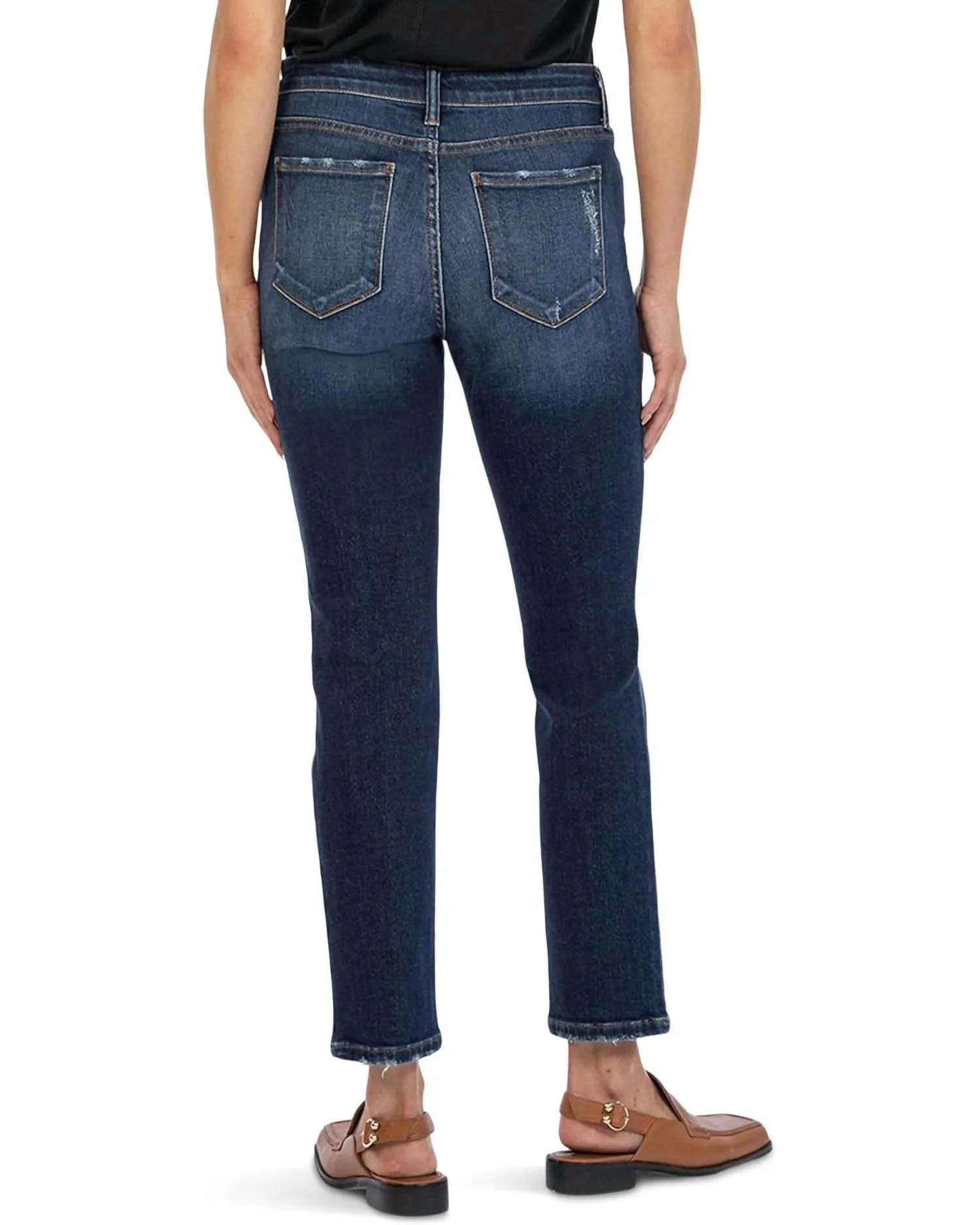 Reese High Rise Ankle Straight Leg Jeans In Enchantment