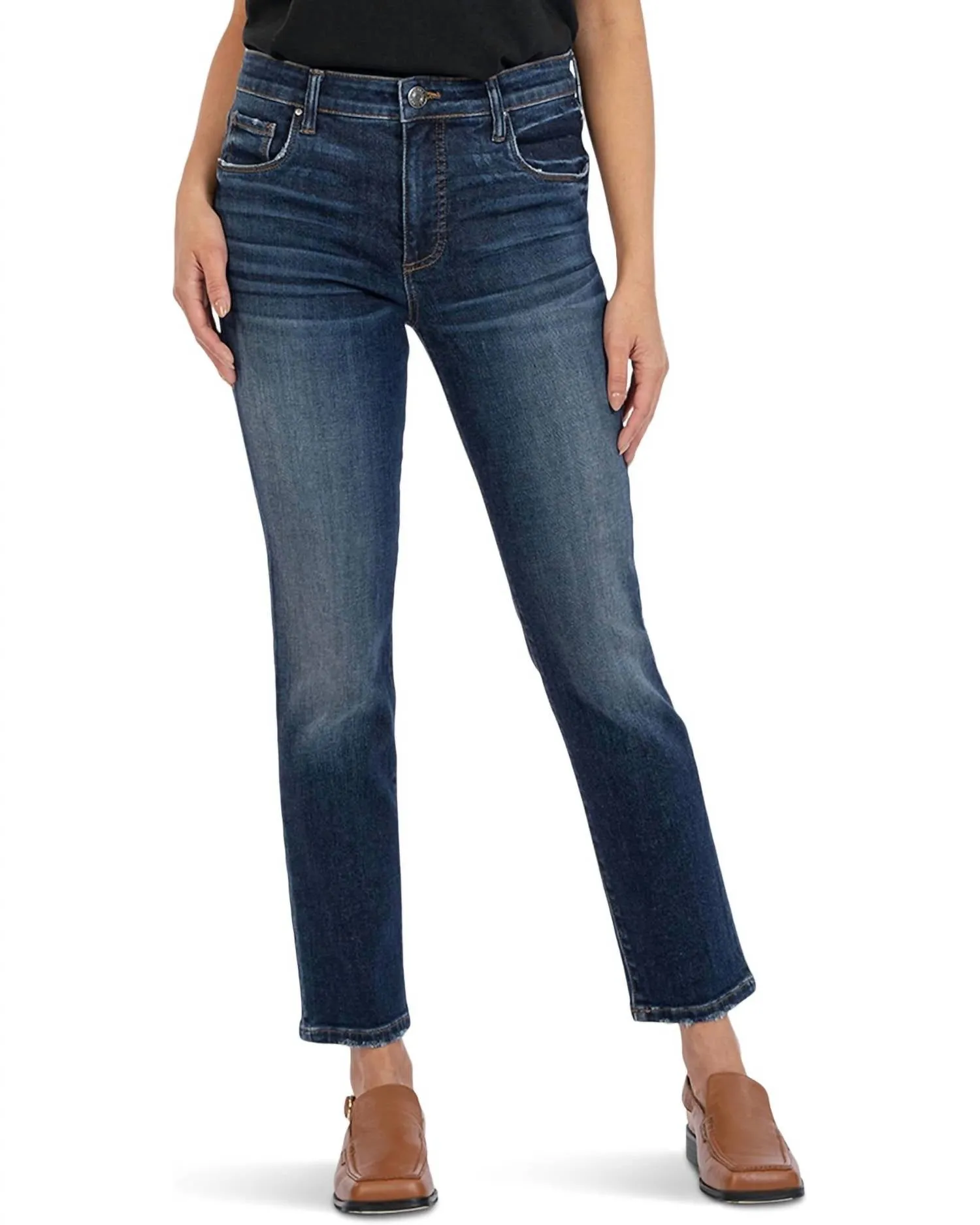 Reese High Rise Ankle Straight Leg Jeans In Enchantment