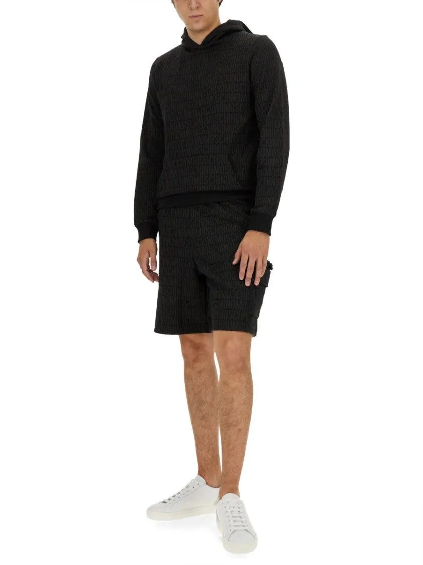 Relaxed Fit Black Bermuda Shorts