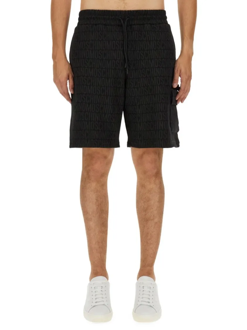 Relaxed Fit Black Bermuda Shorts