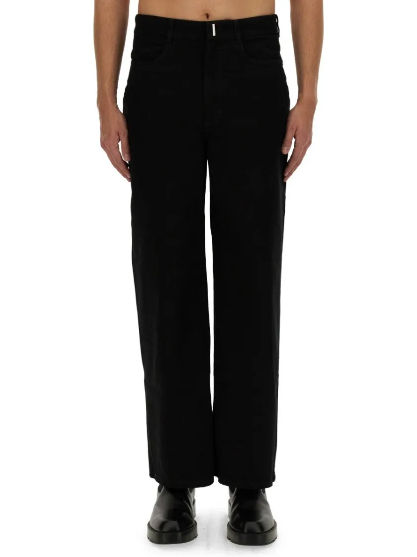 Relaxed-Fit Black Jeans