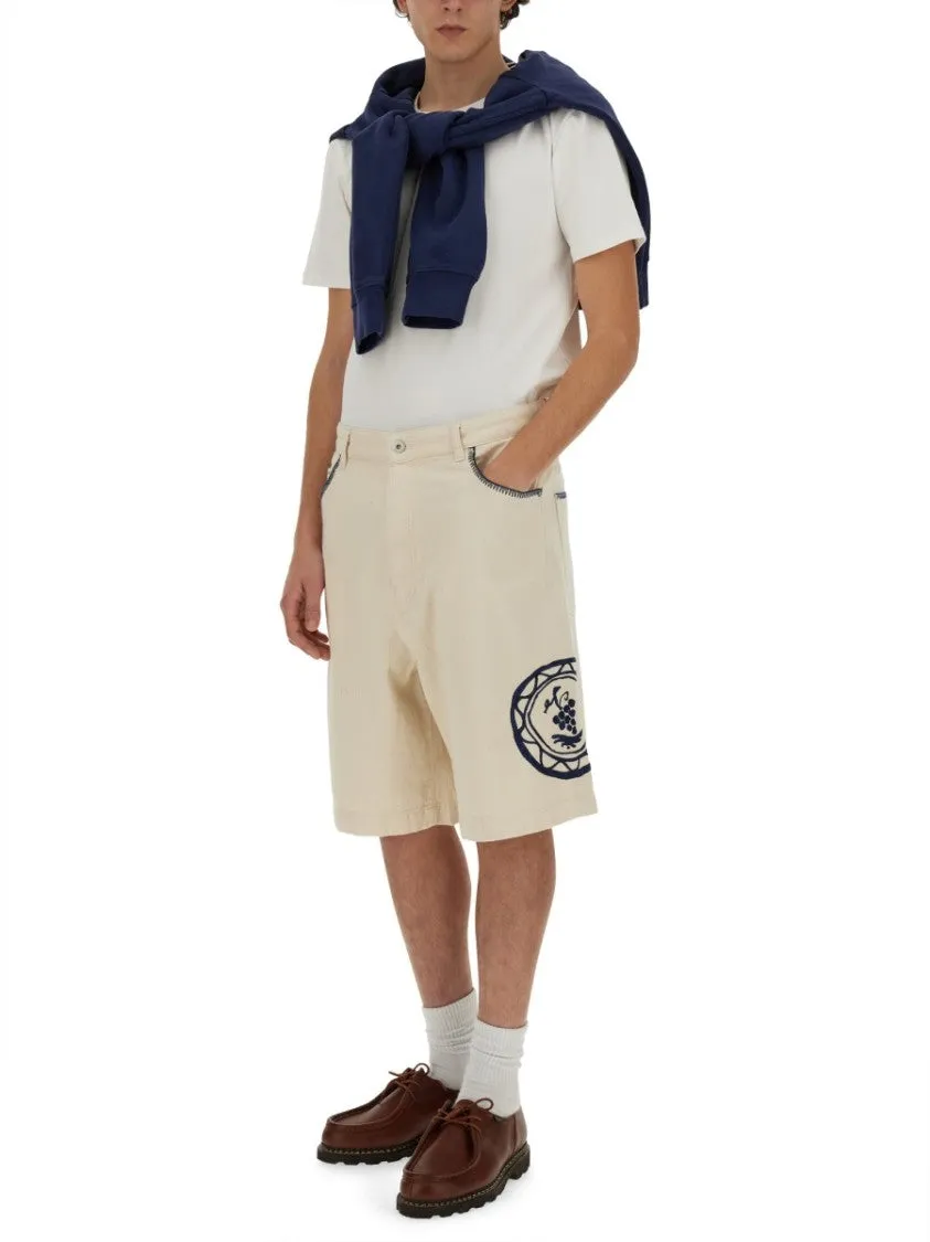 Relaxed Fit Cotton Bermuda Shorts