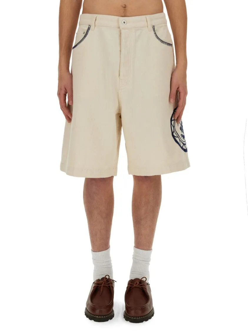 Relaxed Fit Cotton Bermuda Shorts