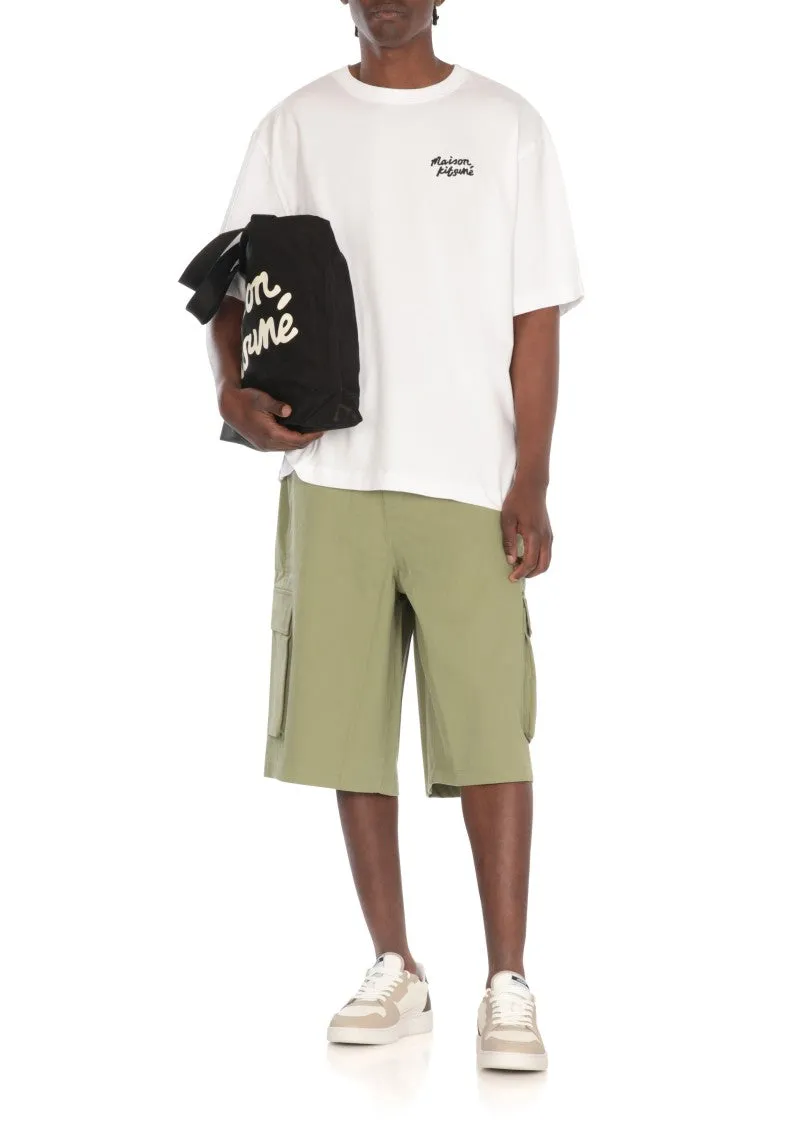 Relaxed Fit Green Bermuda Shorts
