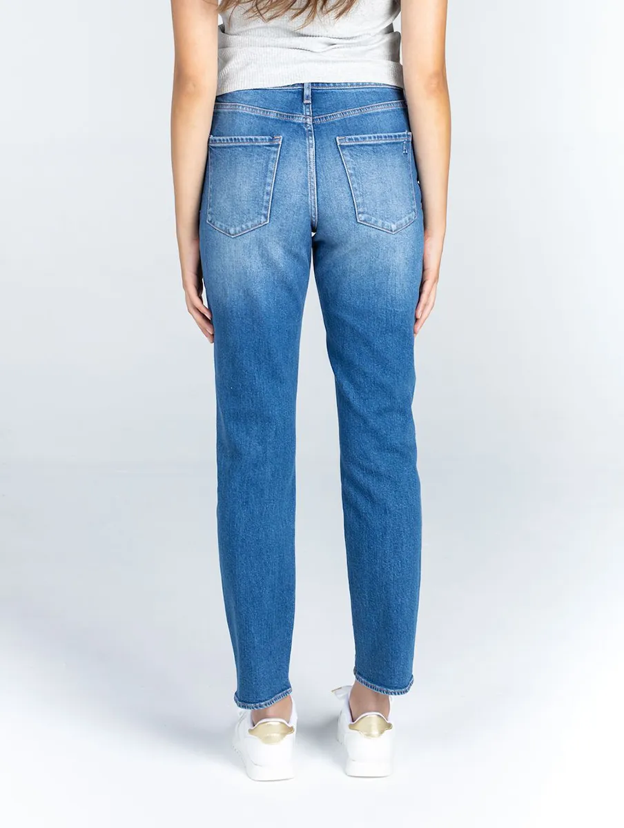 Rene High Rise Straight Jean in Light Wash by Articles of Society