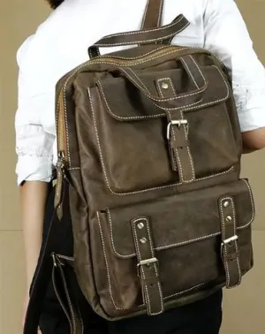 Retro Fashion Mens Backpacks Vintage School Backpack Travel Backpack Bags for Men
