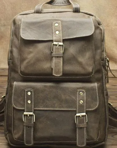 Retro Fashion Mens Backpacks Vintage School Backpack Travel Backpack Bags for Men