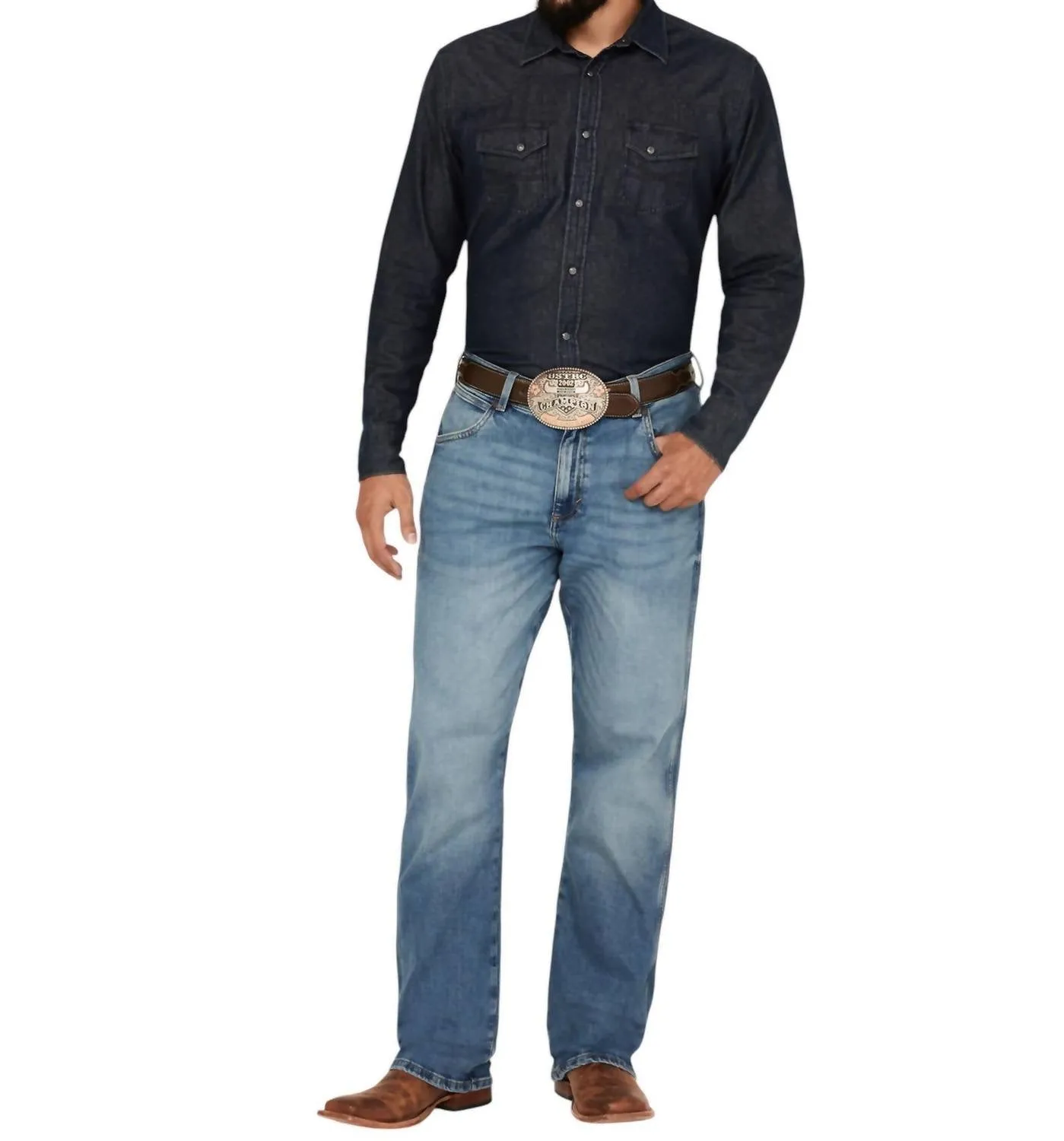 Retro Relaxed Boot Jean In Andalusian Wash