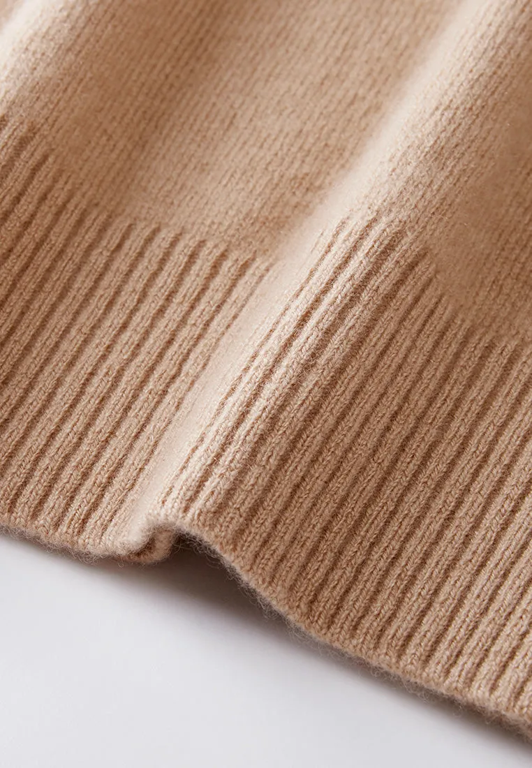 Ribbed -trim Logo-appliqu Jumper