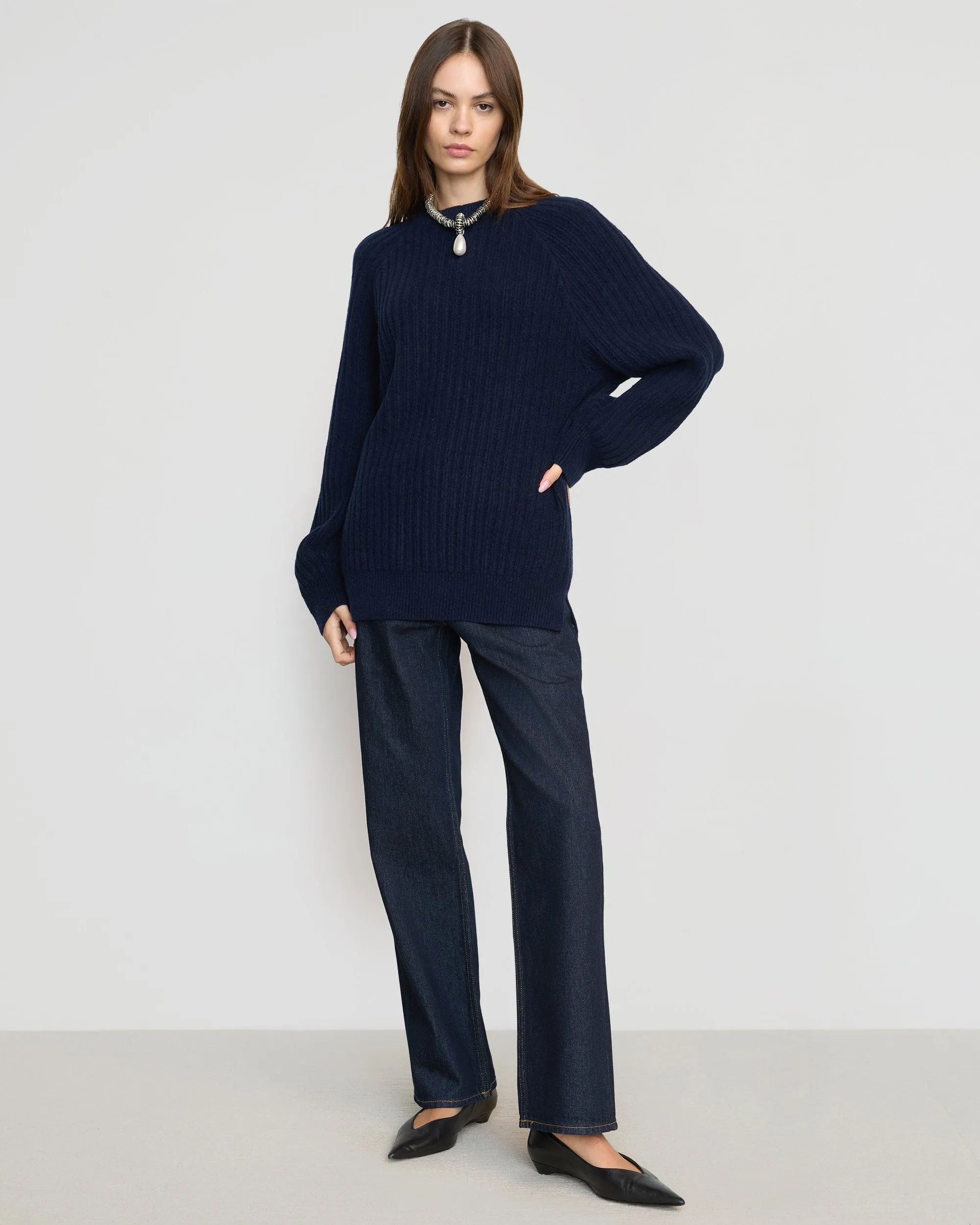 Roylene Ribbed Boyfriend Sweater
