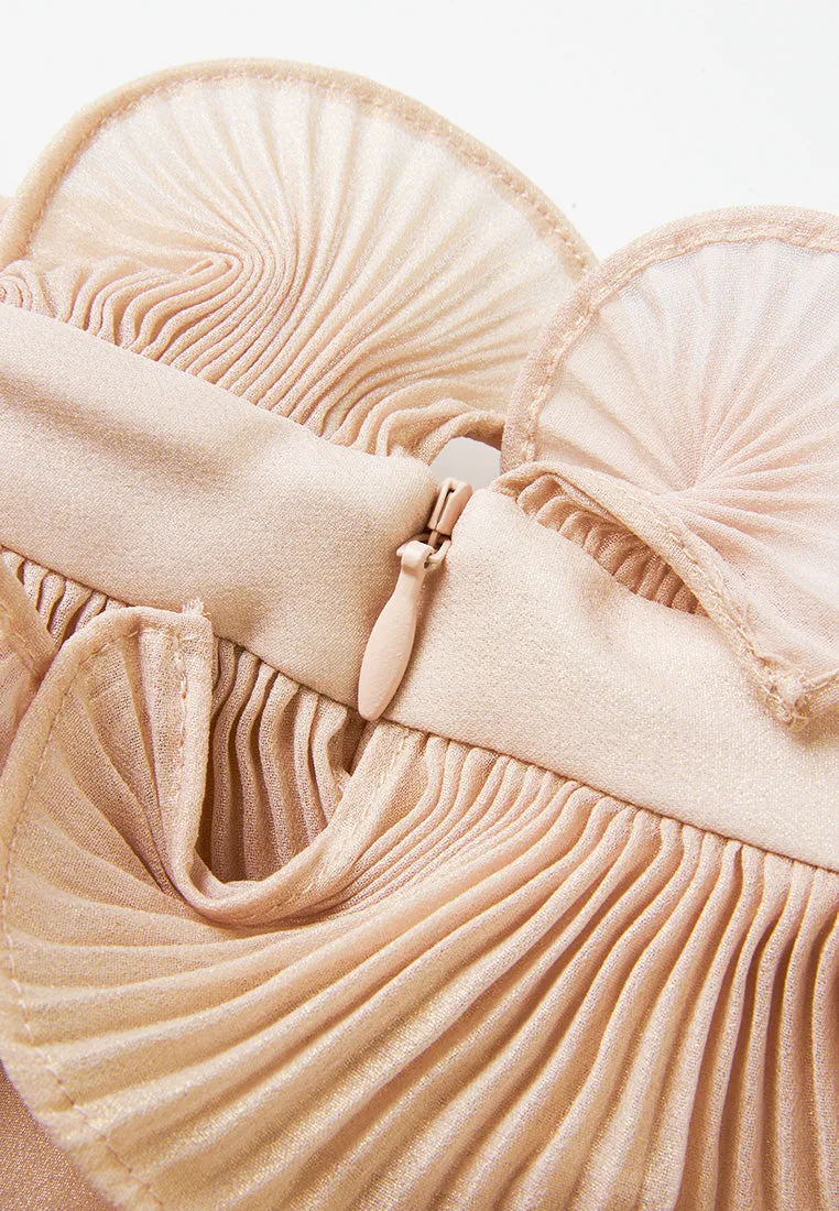 Ruffle-trim Lam Blouse