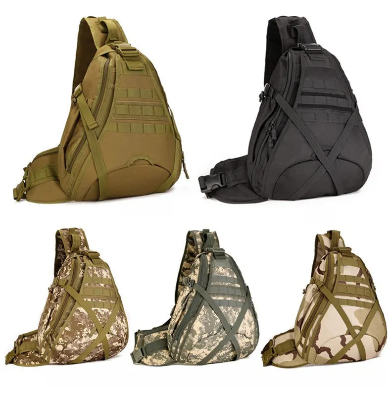 Sansha Camouflage Tactical One Strap Backpack For Men Tactical Sling Bag For Men Nylon Military Backpack