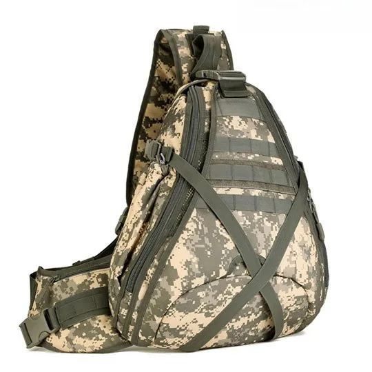 Sansha Camouflage Tactical One Strap Backpack For Men Tactical Sling Bag For Men Nylon Military Backpack