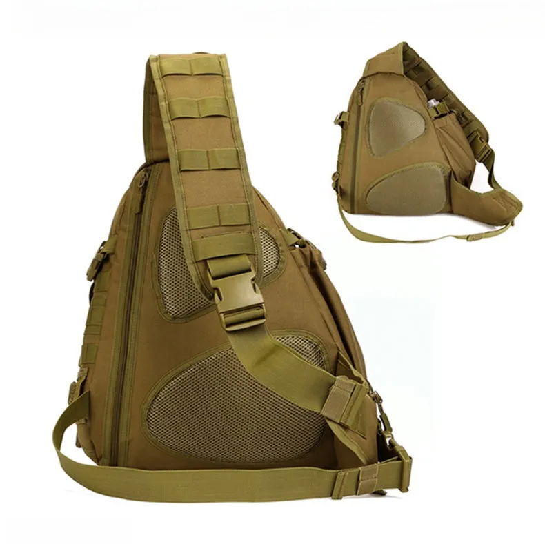 Sansha Camouflage Tactical One Strap Backpack For Men Tactical Sling Bag For Men Nylon Military Backpack