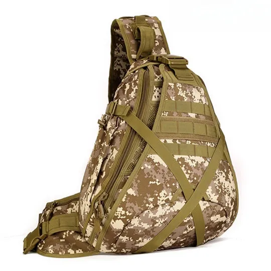 Sansha Camouflage Tactical One Strap Backpack For Men Tactical Sling Bag For Men Nylon Military Backpack