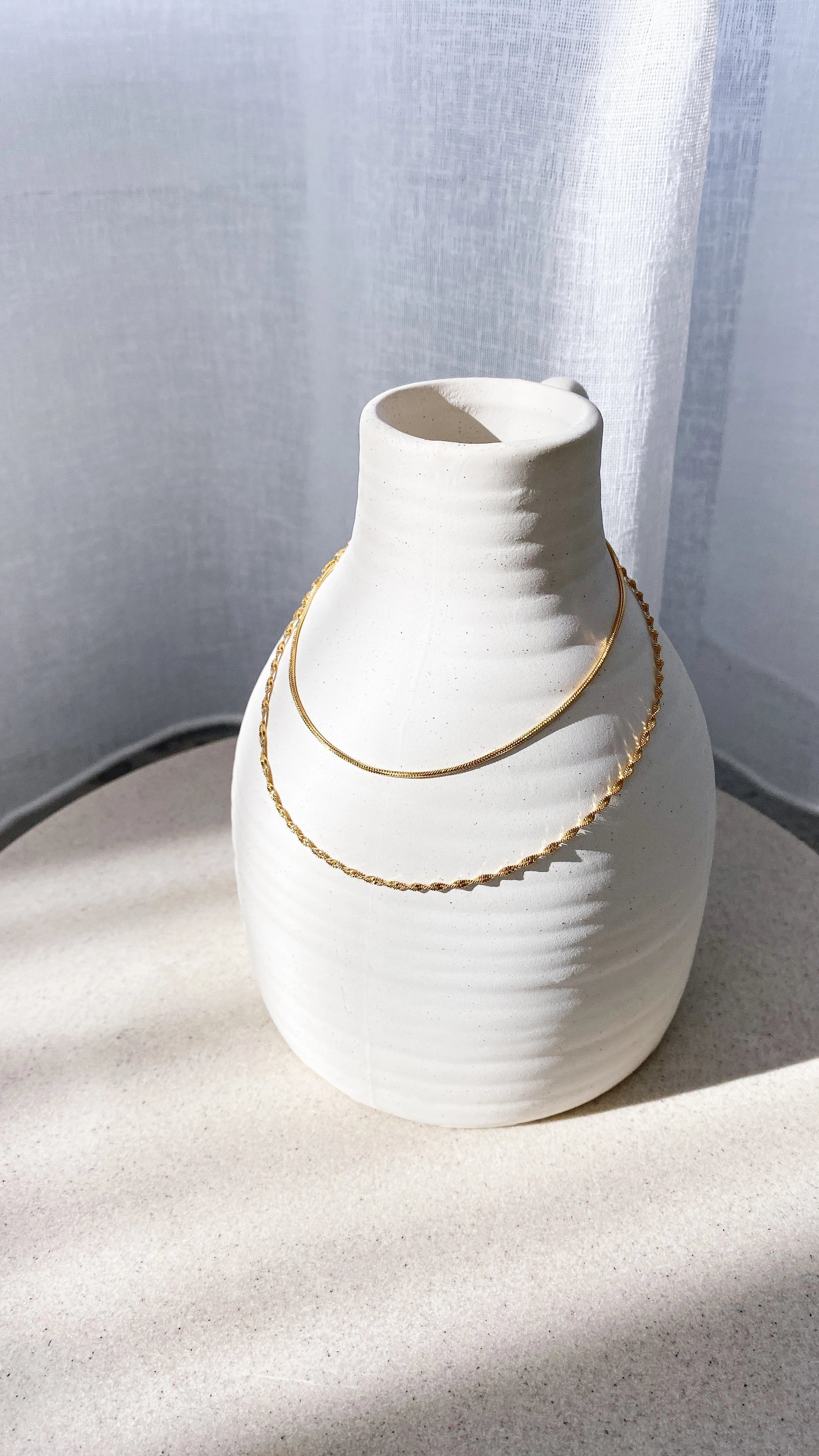 Sarah Twist Necklace Set - Gold