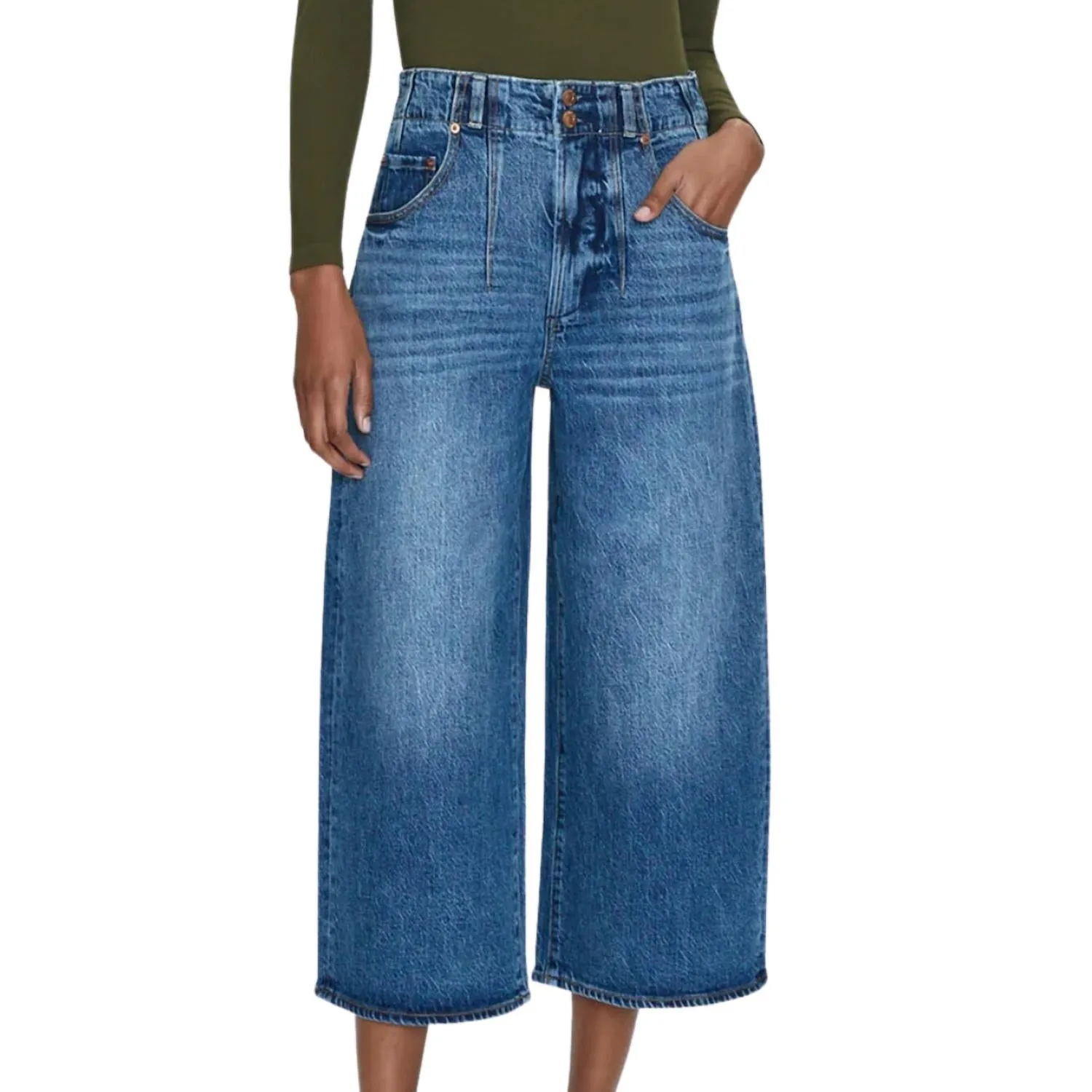 Scarlett High Rise Wide Jean In District