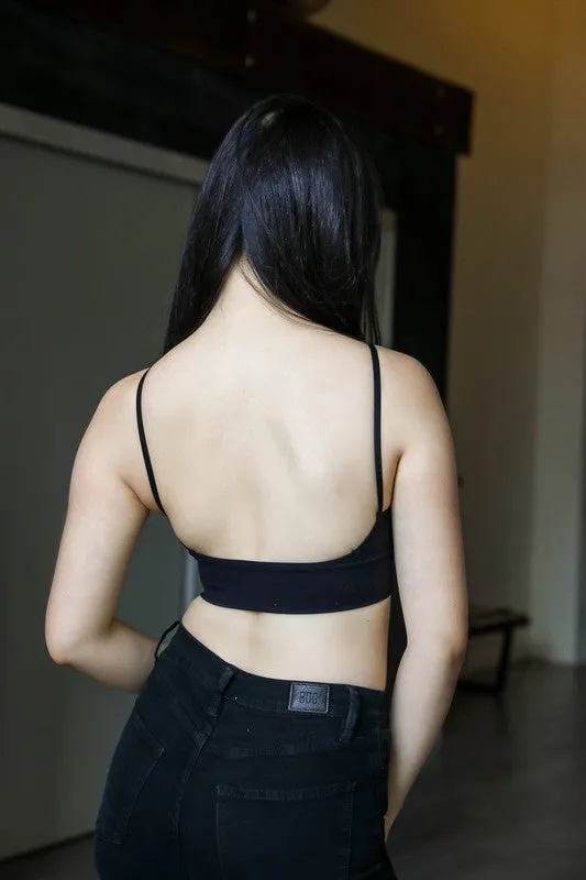 Seamless Low Back Bralette Top
