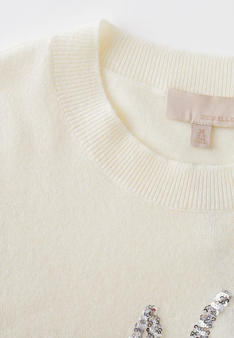 Sequin-Detail Pullover
