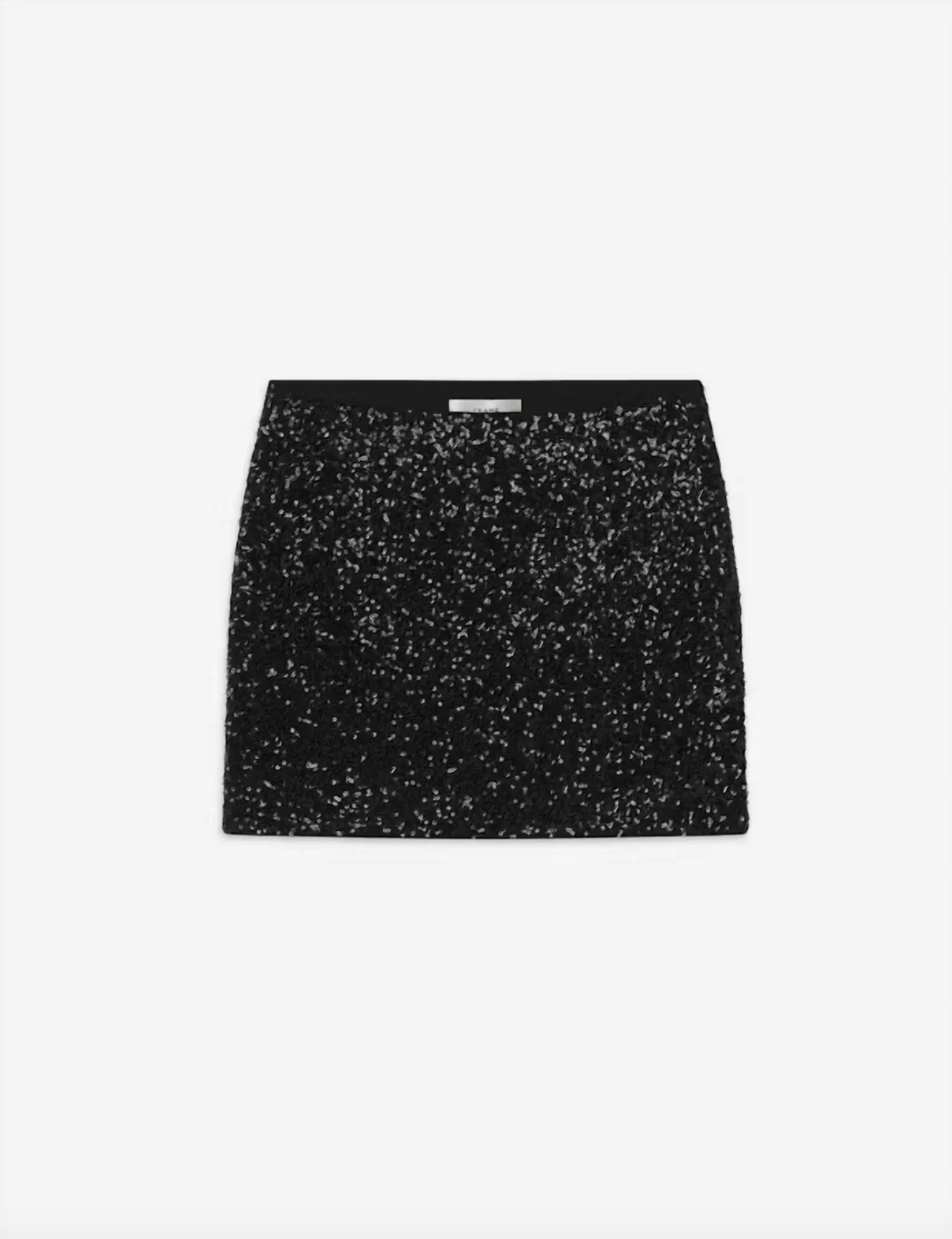 Sequin Mini Skirt In Black