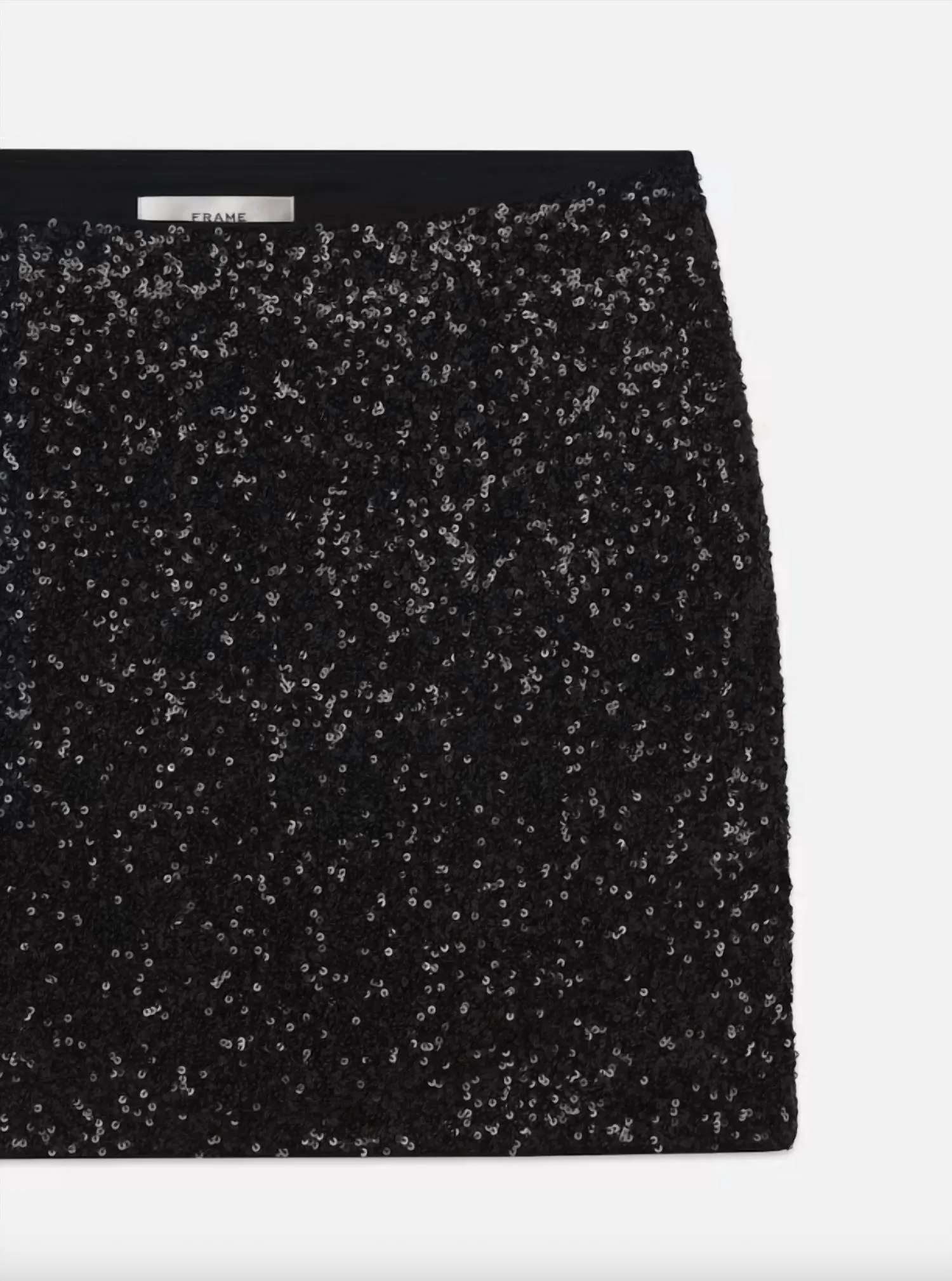Sequin Mini Skirt In Black