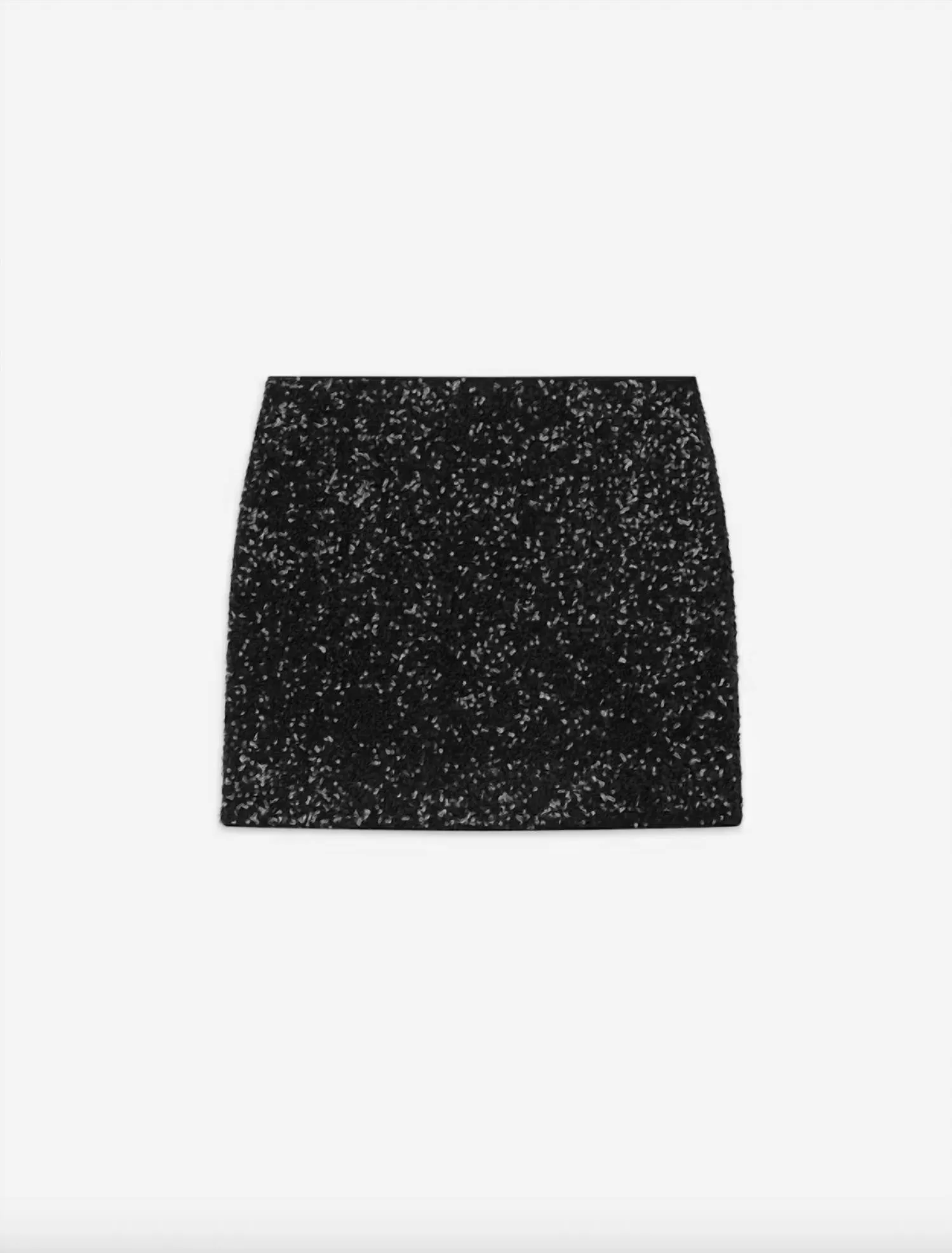 Sequin Mini Skirt In Black