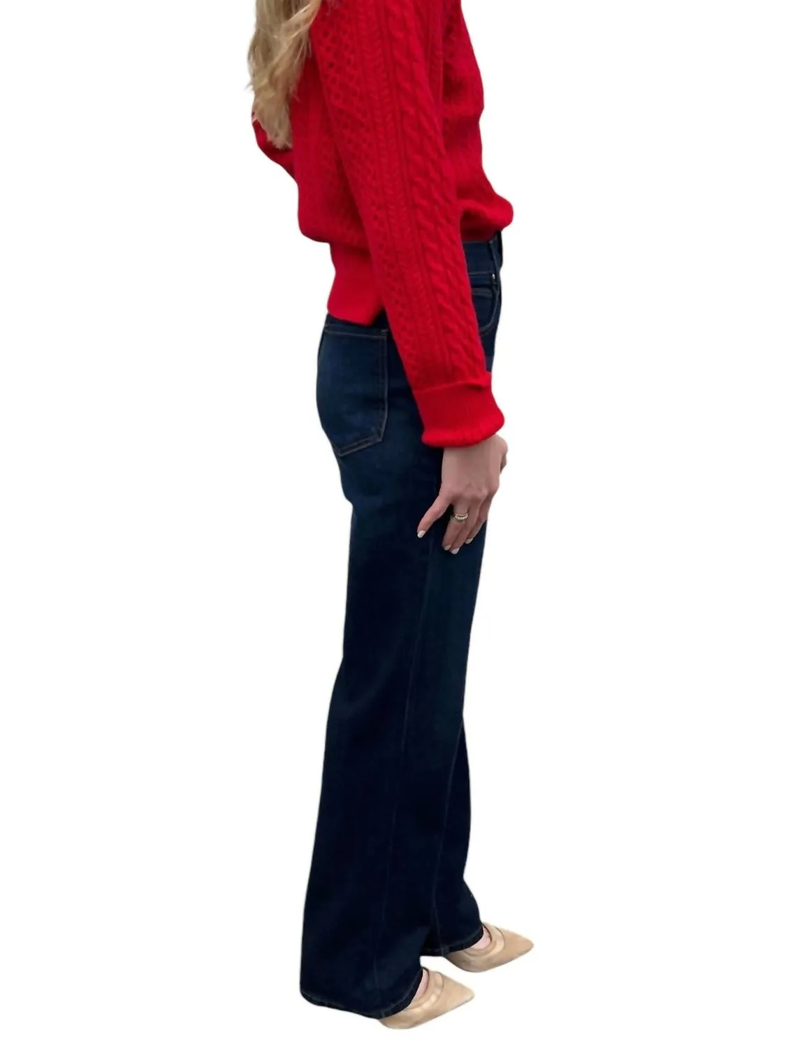 Sienna High Rise Wide Leg Jean In Feelings