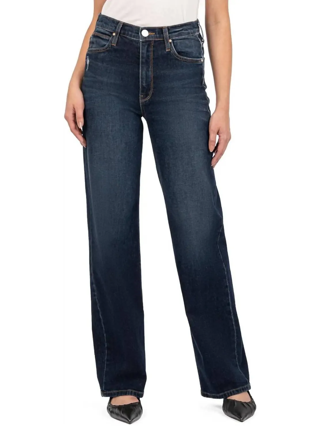 Sienna High Rise Wide Leg Jean In Feelings