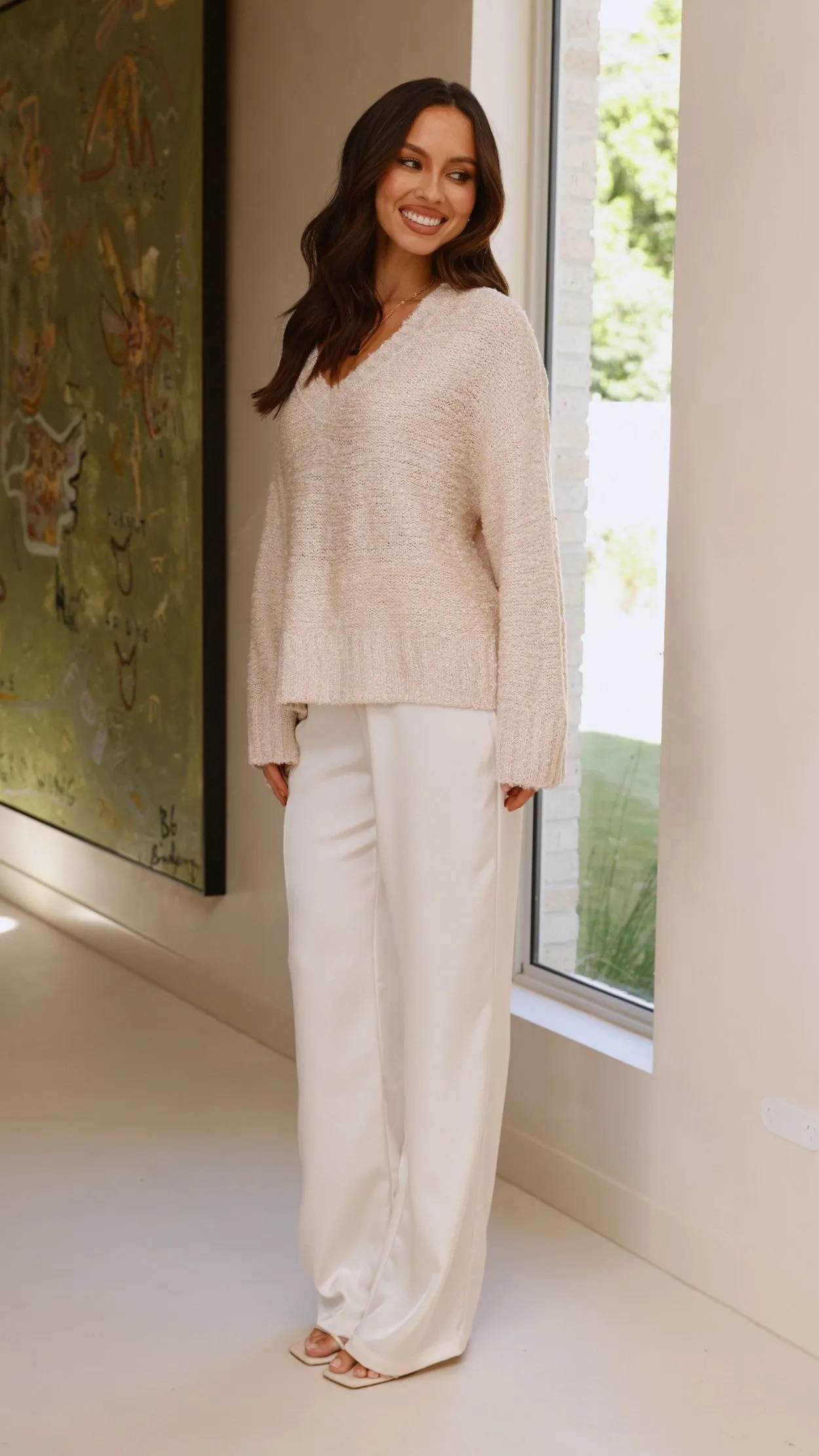 Silas Knit Top - Beige