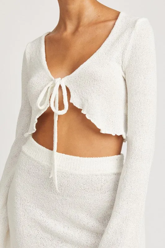 Skyline Tie Front Top