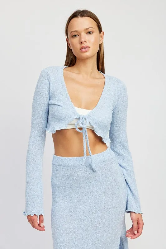 Skyline Tie Front Top