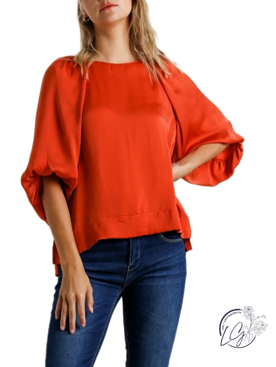 Someday Soon Balloon Sleeve Blouse