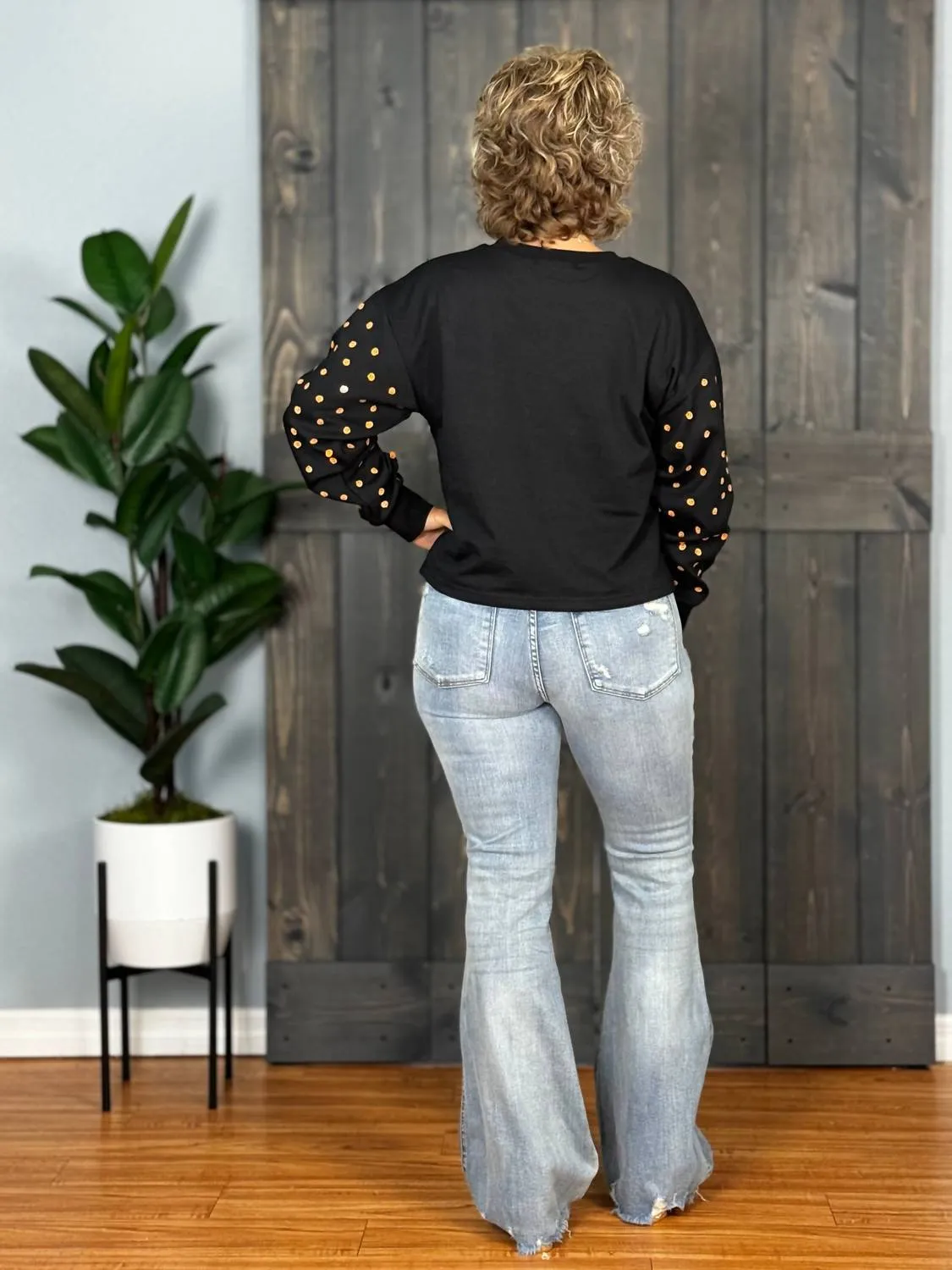 Spice It Up Flare Jeans In Light Denim